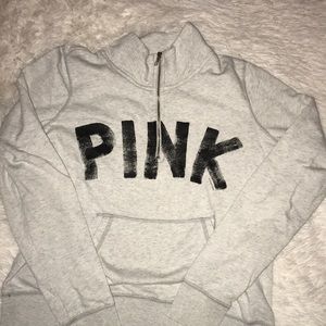 PINK quarter zip sweatshirt